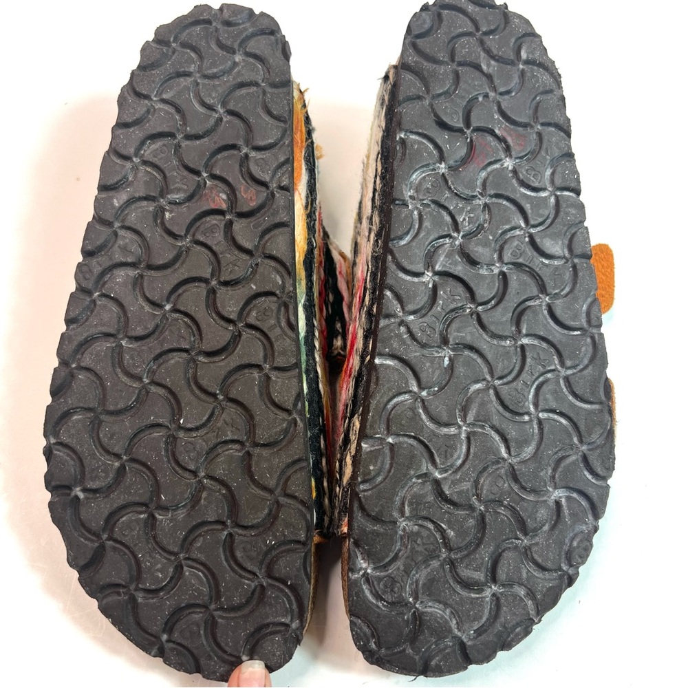 RARE Birkenstock Multicolored Yarn Arizona Sandals Size EU 37 - Picture 10 of 16